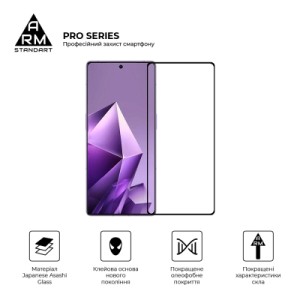 Стекло защитное Armorstandart Pro Infinix Note 50 4G / Note 50 Pro 4G / Note 50 Pro Plus 5G Black (ARM84722)