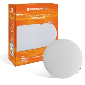 Світильник точковий Євросвітло LED-R-100-9 6400К без рамки