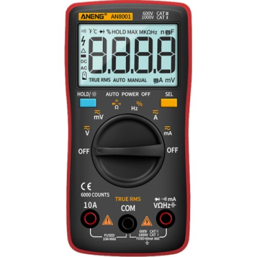 Цифровой мультиметр ANENG AN8001, V, A, R (AN8001)