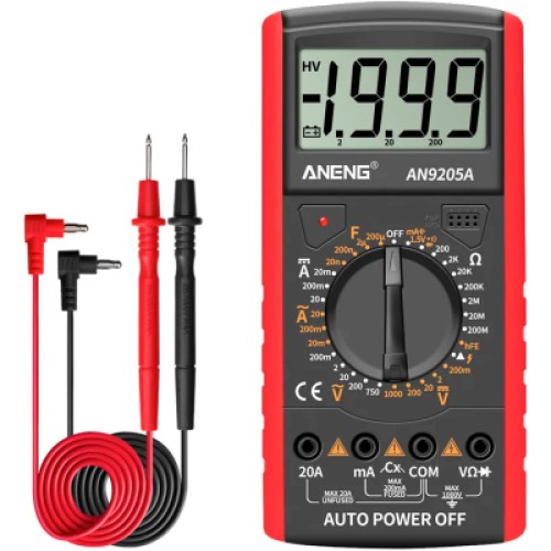 Цифровой мультиметр ANENG AN9205A, V, A, R, F, функція hFE (AN9205A)