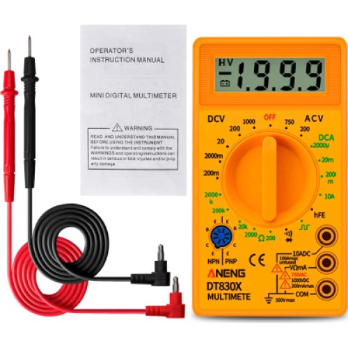 Цифровой мультиметр ANENG AN-DT830X, V, A, R, C, функція hFE (AN-DT830X)