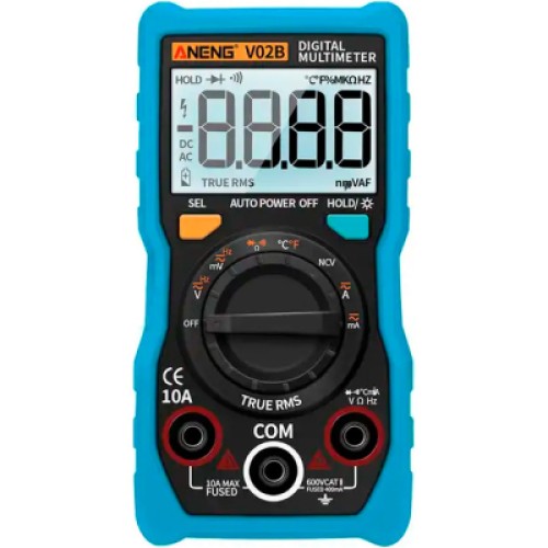 Цифровой мультиметр ANENG AN-V02B, V, A, R, з ємнісним діодом (AN-V02B)