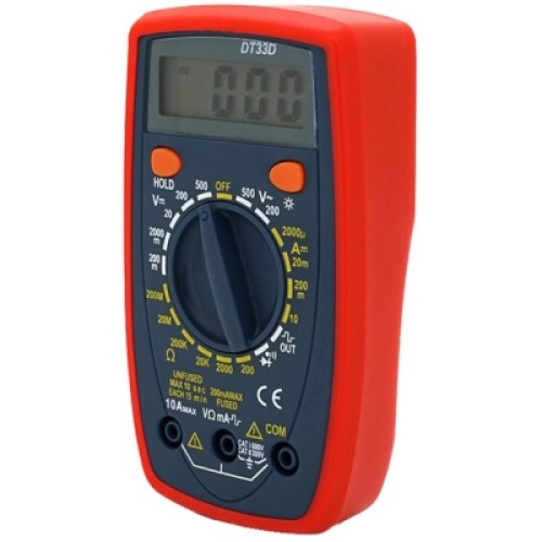 Цифровой мультиметр Voltronic DT-33D, V, A, R , Q50 (DT-33D)
