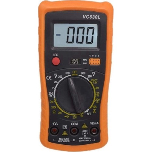 Цифровой мультиметр Victor VC830L, V, A, R, Hz (VC830L)