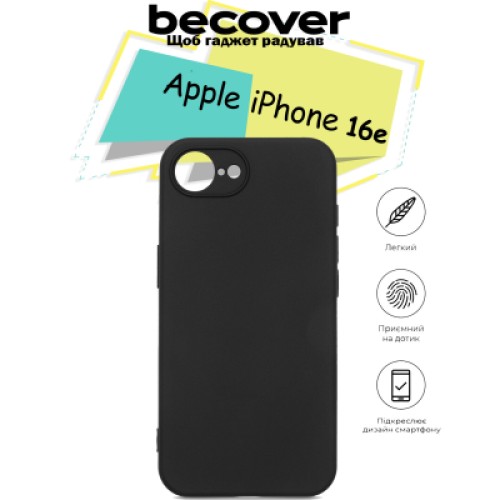 Чехол для мобильного телефона BeCover Apple iPhone 16e Black (713238)