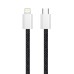 Дата кабель USB-C to Lightning 2.0m (PDF Fast Charging 27W) black ColorWay (CW-CBPDCL068-BK)