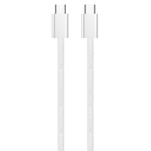 Дата кабель USB-C to USB-C 2.0m (braided cotton) (PD Fast Charging 60W) 3.0А grey ColorWay (CW-CBPDCC068-GR)