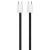 Дата кабель USB-C to USB-C 2.0m (braided cotton) (PD Fast Charging 60W) 3.0А black ColorWay (CW-CBPDCC068-BK)