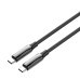 Дата кабель USB-C to USB-C 2.0m (PVC+Aluminum Alloy) (PD Fast Charging 240W) 5А black ColorWay (CW-CBPDCC070-BK)