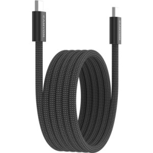 Дата кабель USB-C to USB-C 1.0m 60W Magnet Braided Black Canyon (CND-CCMG60AB15B)