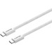 Дата кабель USB-C to USB-C 1.0m 60W Magnet Braided White Canyon (CND-CCMG60AB15W)