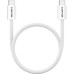 Дата кабель USB-C to USB-C 1.0m 60W Magnet Braided White Canyon (CND-CCMG60AB15W)