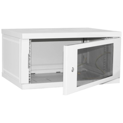 Шкаф настенный Ipcom 4U, 600*350, RAL7035 (СН-4U-060х035-ДС-7035)