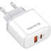 Зарядное устройство ColorWay GaN Mini 25W PD Port PPS USB-C white (CW-CHS052PD-WT)