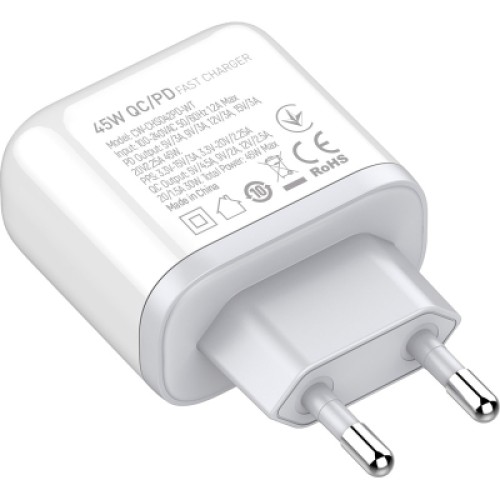 Зарядное устройство ColorWay GaN Mini 25W PD Port PPS USB-C white (CW-CHS052PD-WT)