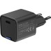 Зарядное устройство ColorWay GaN Mini 25W PD Port PPS USB-C black (CW-CHS052PD-BK)