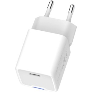 Зарядное устройство ColorWay GaN Mini 30W PD Port PPS USB-C white (CW-CHS054PD-WT)