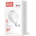 Зарядное устройство ColorWay GaN Mini 30W PD Port PPS USB-C white (CW-CHS054PD-WT)