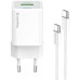 Зарядное устройство ColorWay GaN Mini 35W PD Port PPS USB (Type-C PD + USB QC4.0) cable Type-C (CW-CHS055PDC-WT)
