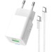Зарядное устройство ColorWay GaN Mini 35W PD Port PPS USB (Type-C PD + USB QC4.0) cable Type-C (CW-CHS055PDC-WT)