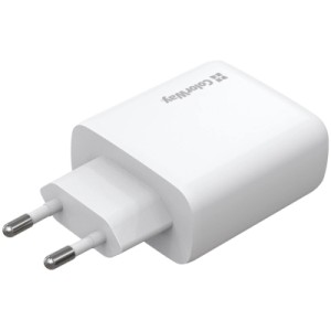 Зарядное устройство ColorWay GaN Mini 50W PD Port PPS USB (Type-C PD 30W + Type-C PD 20W) white (CW-CHS050PD-WT)