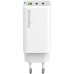 Зарядное устройство ColorWay GaN Mini 65W PD Port PPS USB (USB-2C1A) white (CW-CHS058PD-WT)