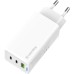 Зарядное устройство ColorWay GaN Mini 65W PD Port PPS USB (USB-2C1A) white (CW-CHS058PD-WT)