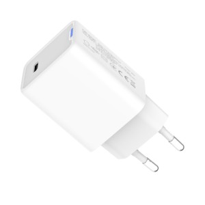 Зарядное устройство ColorWay GaN Mini 65W PD Port PPS USB-C white (CW-CHS049PD-WT)