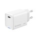 Зарядное устройство ColorWay GaN Mini 65W PD Port PPS USB-C white (CW-CHS049PD-WT)