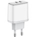 Зарядное устройство ColorWay Power Delivery Port PPS USB (Type-C PD + Type-C PD) (40W) white (CW-CHS048PD-WT)