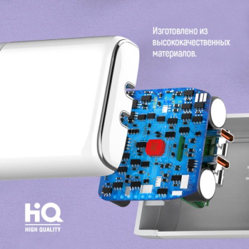 Зарядное устройство ColorWay Power Delivery Port PPS USB (Type-C PD + Type-C PD) (40W) white (CW-CHS048PD-WT)