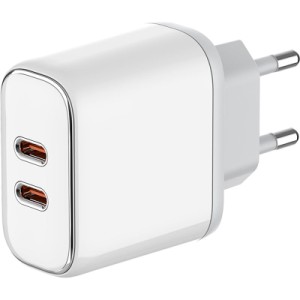 Зарядное устройство ColorWay Power Delivery Port PPS USB (Type-C PD + Type-C PD) (40W) white (CW-CHS048PD-WT)