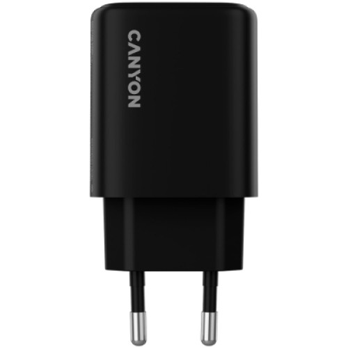 Зарядное устройство Canyon OnCharge 250 25W 1xPD 1xQC EU Black (CNE-CHA250-31)