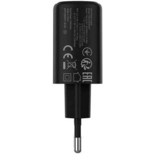 Зарядное устройство Canyon OnCharge 250 25W 1xPD EU Black (CNE-CHA250-11)