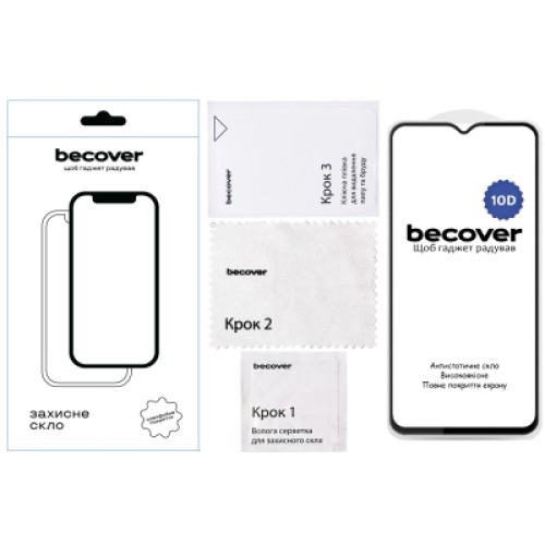 Стекло защитное BeCover Oppo A38 / A18 10D Black (713170)