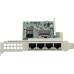 Сетевая карта Dell Broadcom 5719 Quad Port 1GbE BASE-T Adapter, PCIe Full Height, V2, Customer Kit (540-BDRJ)