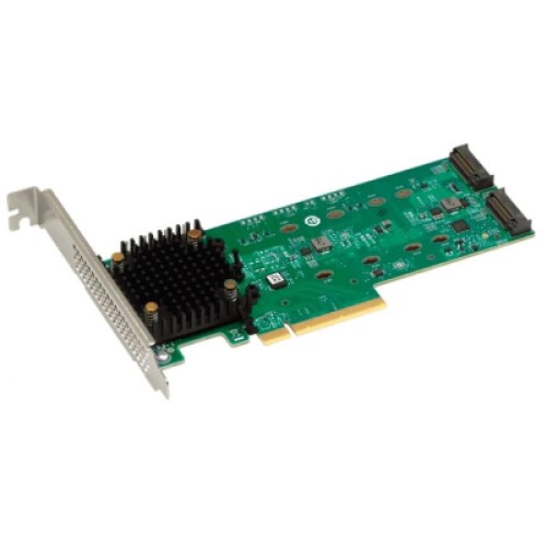 Контроллер RAID Broadcom 2x Hybrid Gen 4 NVMe/SATA M.2 RAID 0/1 Carrier, Standard LP,RoHS (05-50148-00)