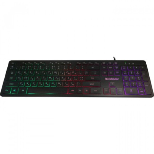 Клавиатура Defender Balance LQ LED USB UA Black (450790)