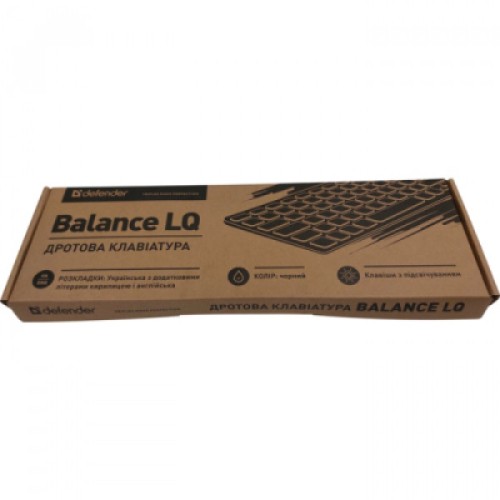 Клавиатура Defender Balance LQ LED USB UA Black (450790)