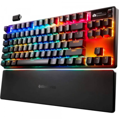 Клавиатура SteelSeries Apex Pro TKL Wireless Gen 3 UA HyperMagnetic OmniPoint 2.0 OLED UA Black (64871)