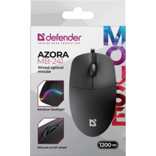 Мышка Defender Azora MB-241 LED USB Black (52241)