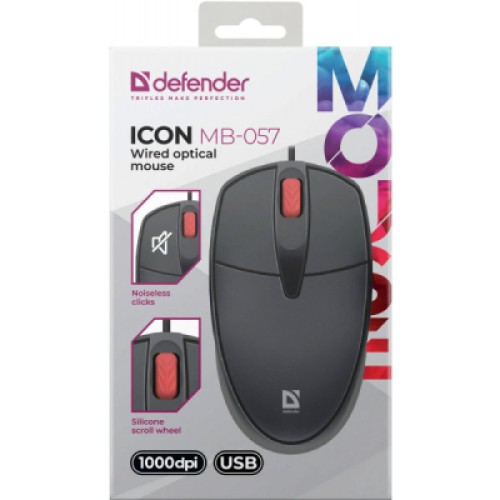 Мышка Defender Icon MB-057 USB Black (52057)