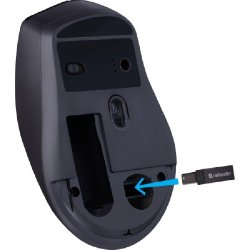 Мышка Defender Effect X MS-095 Wireless Black (52095)