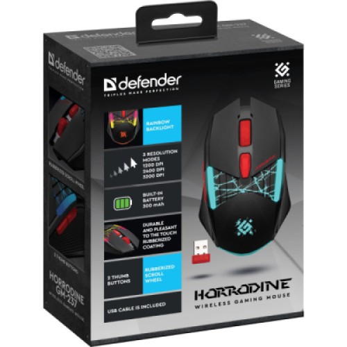 Мышка Defender Horrodine GM-237 LED Wireless Black (52237)