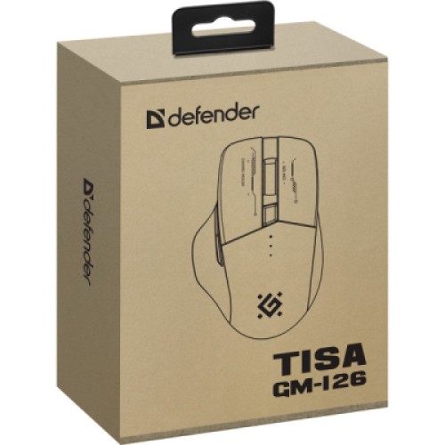 Мышка Defender Tisa GM-126 LED Wireless/Bluetooth White/Blue (52126)