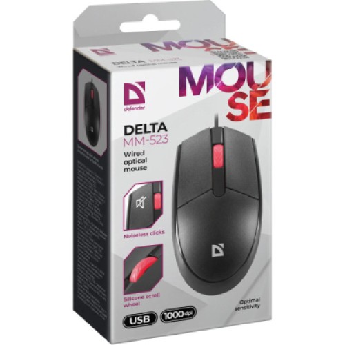Мышка Defender Delta MM-523 USB Black (52523)