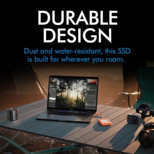Накопитель SSD USB Type-C 500GB Rugged Mini LaCie (STMF500400)