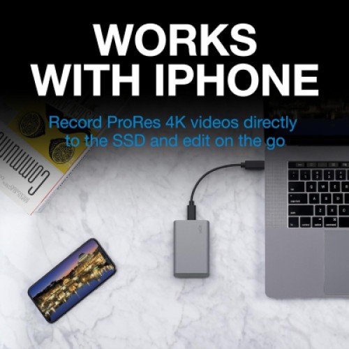 Накопитель SSD USB Type-C 500GB Mobile Secure LaCie (STKH500800)