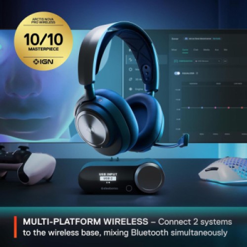 Наушники SteelSeries Arctis Nova Pro Wireless P PS/PC/SW/MAC/MOB Black (61522)