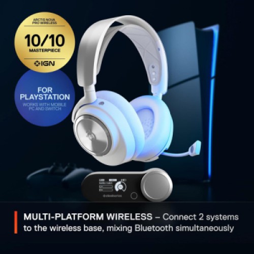Наушники SteelSeries Arctis Nova Pro Wireless P PS/PC/SW/MAC/MOB White (61526)